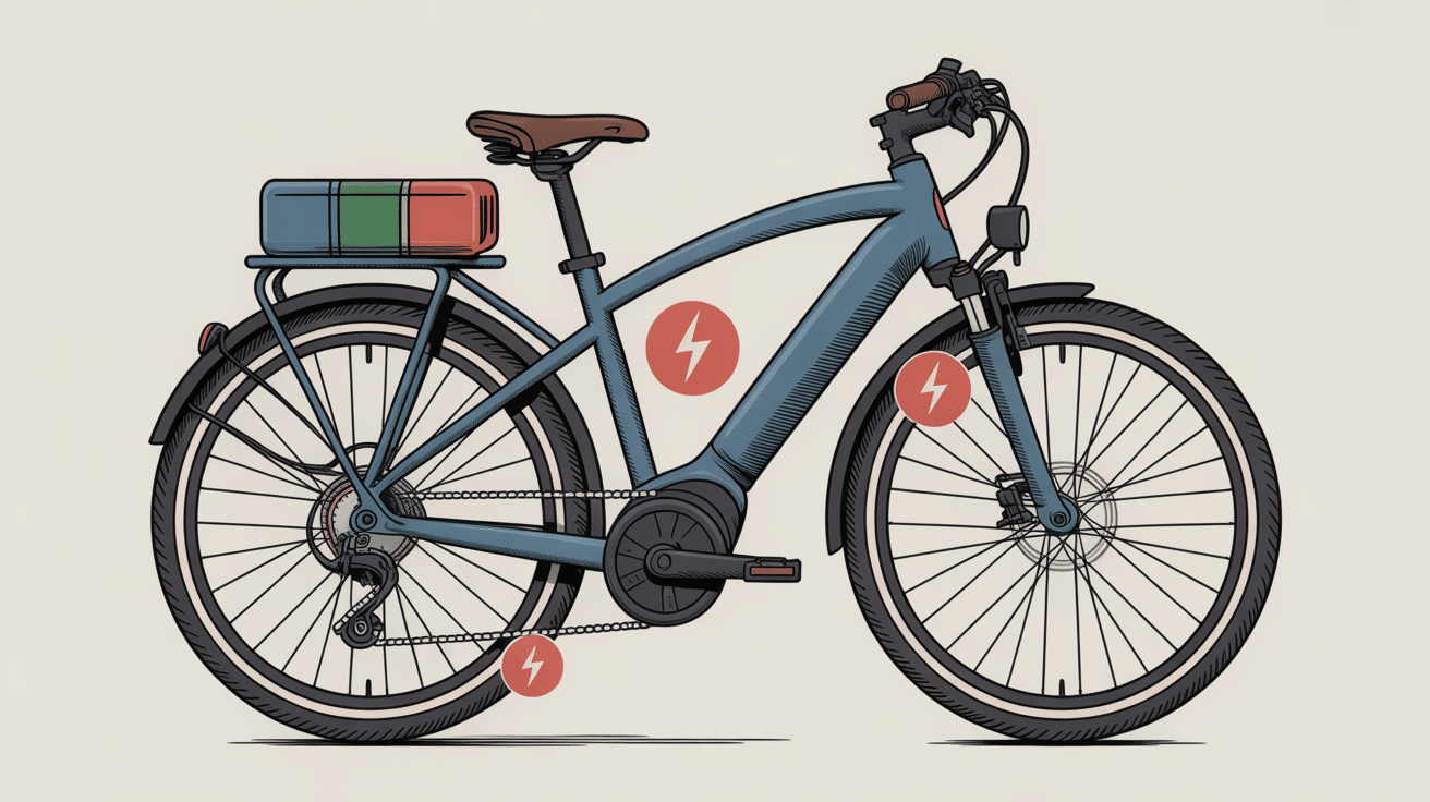 composants problème vélo électrique BH panne