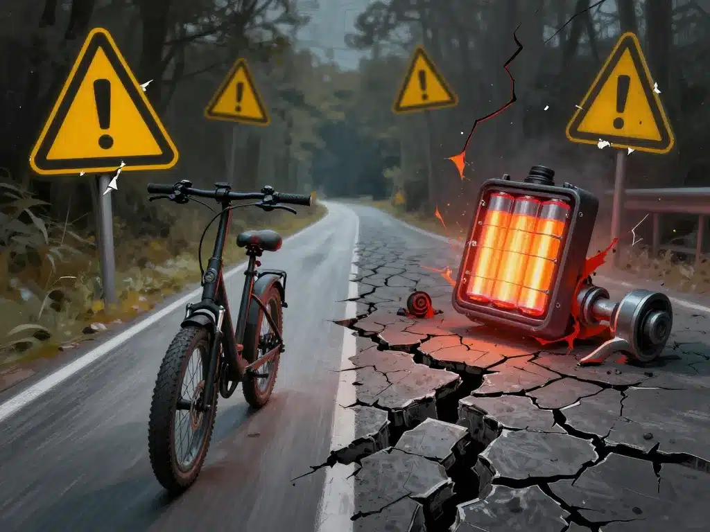 débrider vélo électrique moteur roue arrière sécurité assurance risques