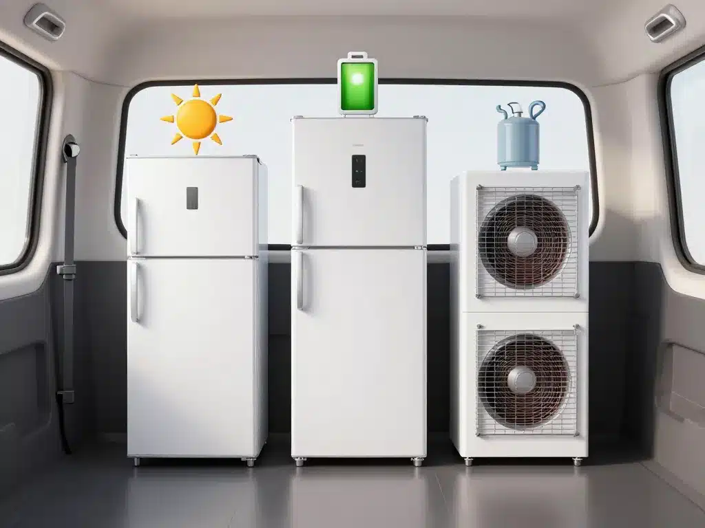 types de frigo van comparaison modèles technologies