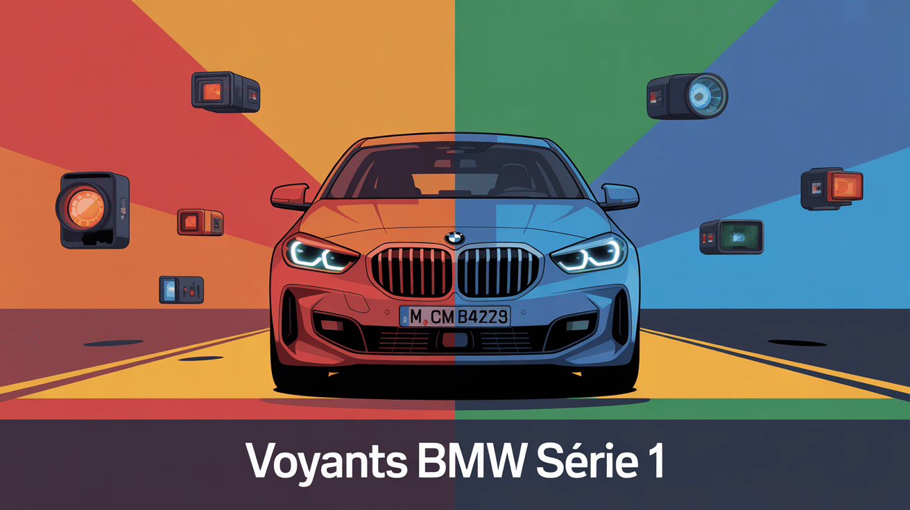 liste des voyants bmw serie 1 tableau de bord stylisé