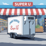 tarif location remorque frigorifique super u devant magasin