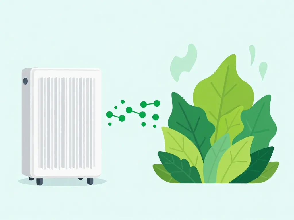 diagramme ecofuel chauffage moderne et nature verte