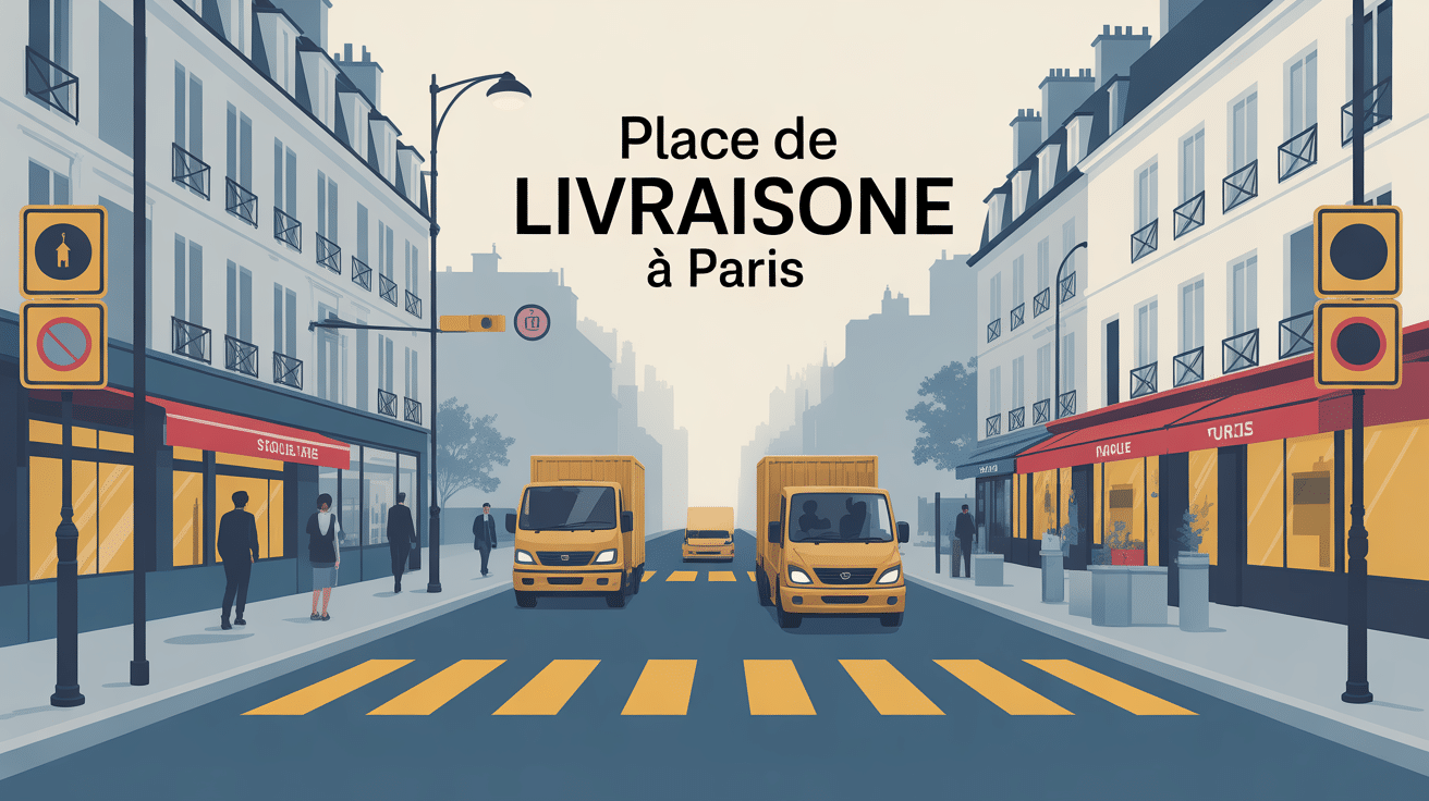 illustration place livraison paris organisation urbaine