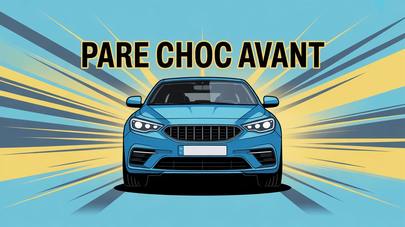 illustration vectorielle pare choc avant sur voiture