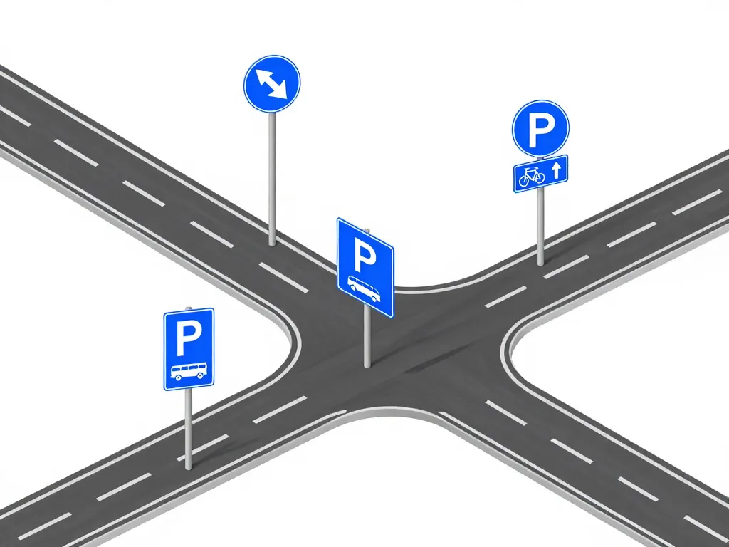 diagramme types panneau bleue et usages