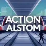 Illustration vectorielle Action Alstom croissance et redressement financier