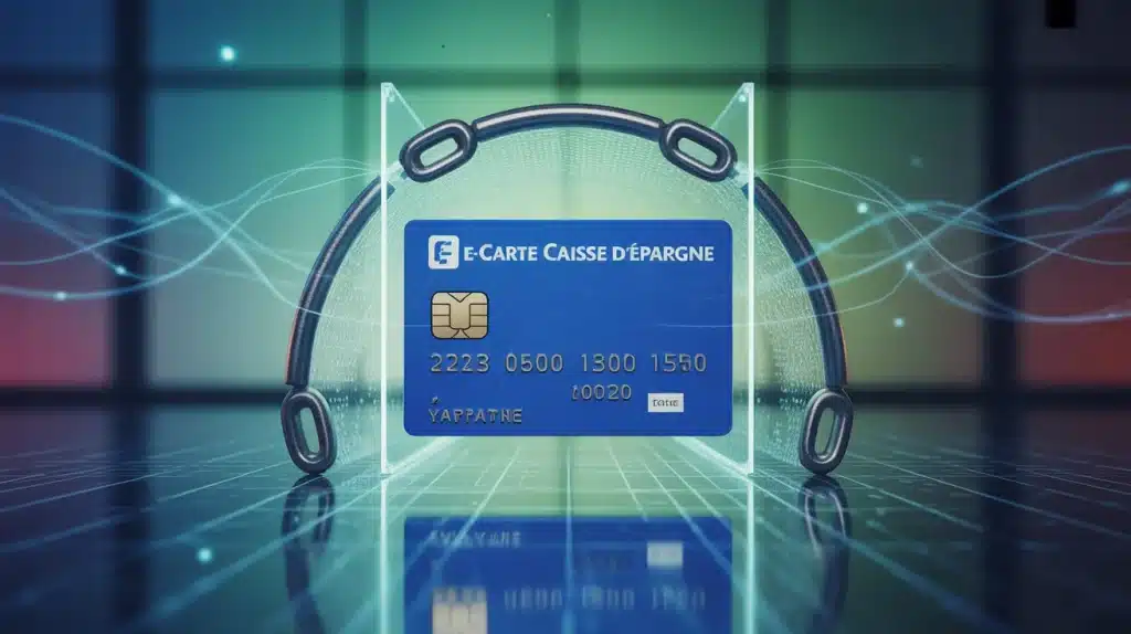 Illustration e-Carte Caisse d Épargne sécurisant paiement en ligne