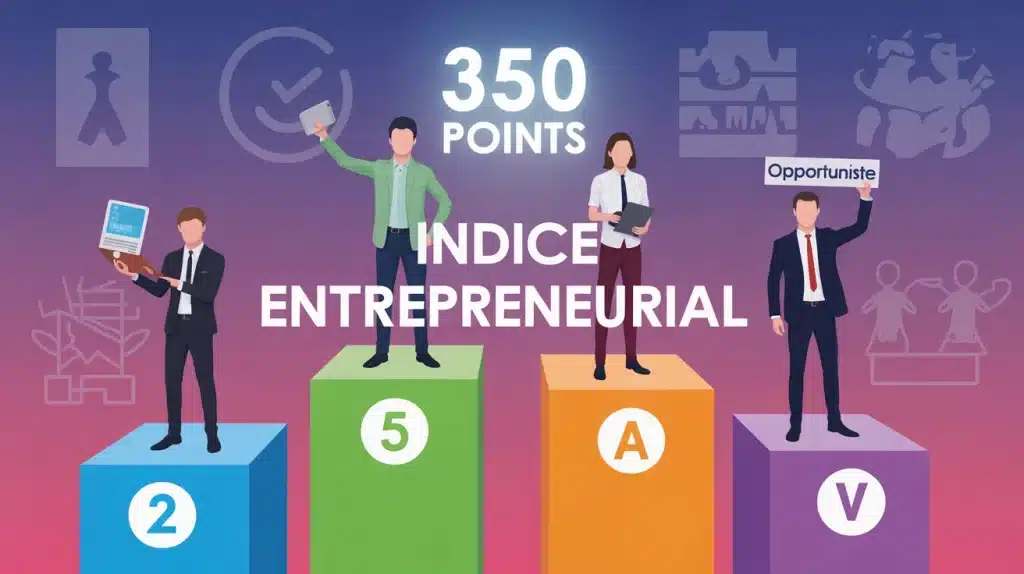 Indice entrepreneurial barometre-entreprendre.fr podium profils entrepreneurs