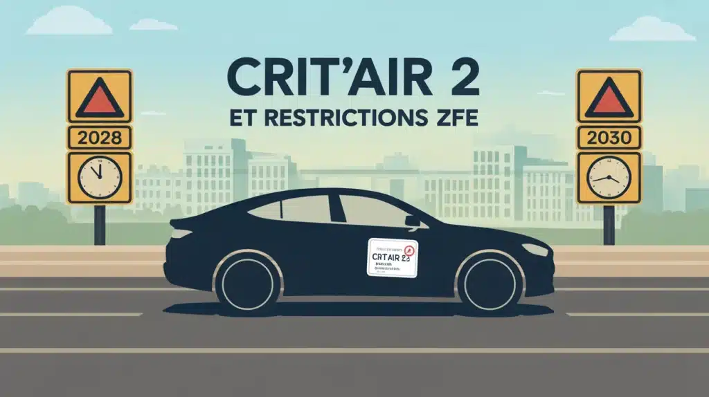 Quand interdiction Crit'Air 2 diesel, voiture et panneaux ZFE