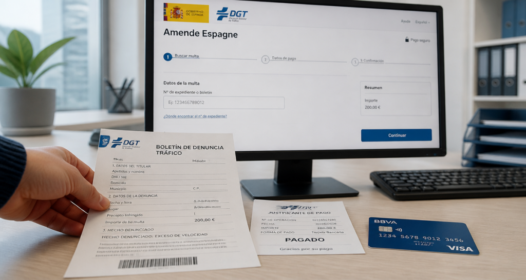 Payer une amende en Espagne : 50 % de réduction et 3 méthodes pour régulariser votre situation