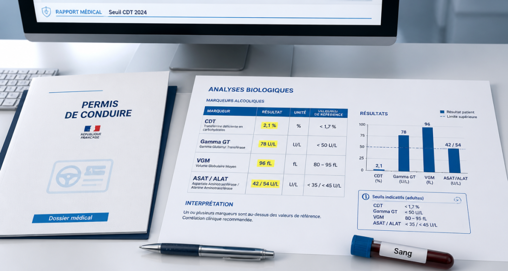 Récupérer son permis en 2024 : le seuil de 1,7 % de CDT et les 4 marqueurs décisifs