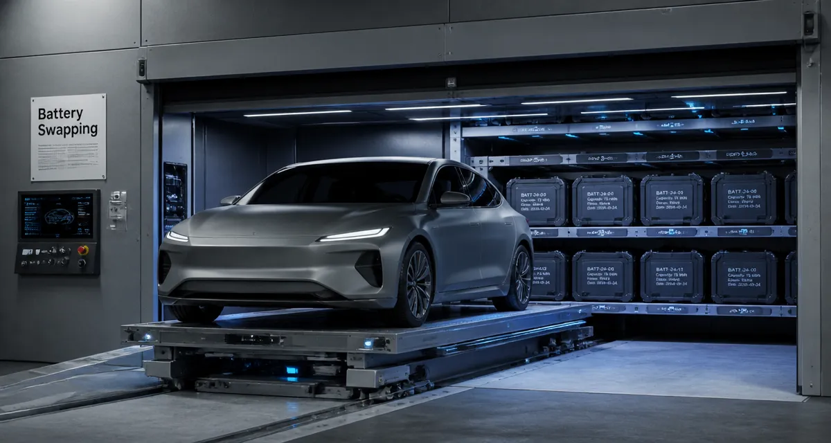 Nio France : station Battery Swapping