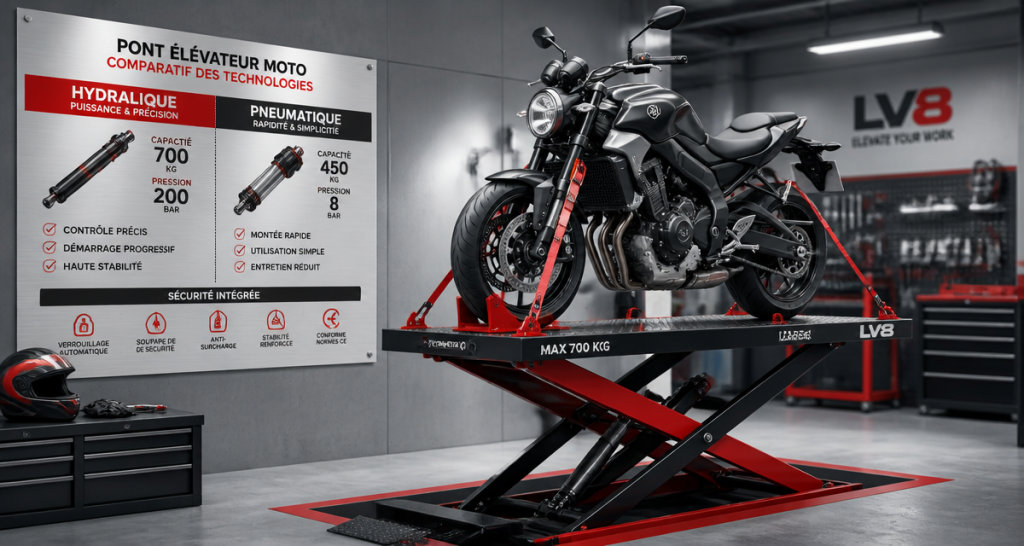 Pont moto : 450 kg de charge et 3 critères de sécurité pour ne jamais basculer