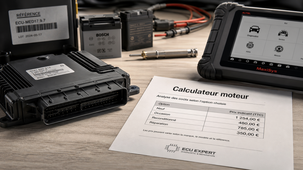 Prix d&rsquo;un calculateur moteur : 4 critères pour estimer votre budget de 150 € à 2500 €