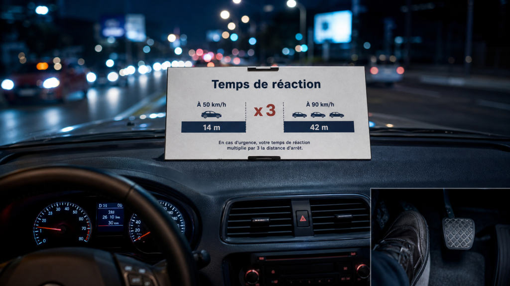 Temps de réaction au volant : comment 1 seconde peut sauver des vies