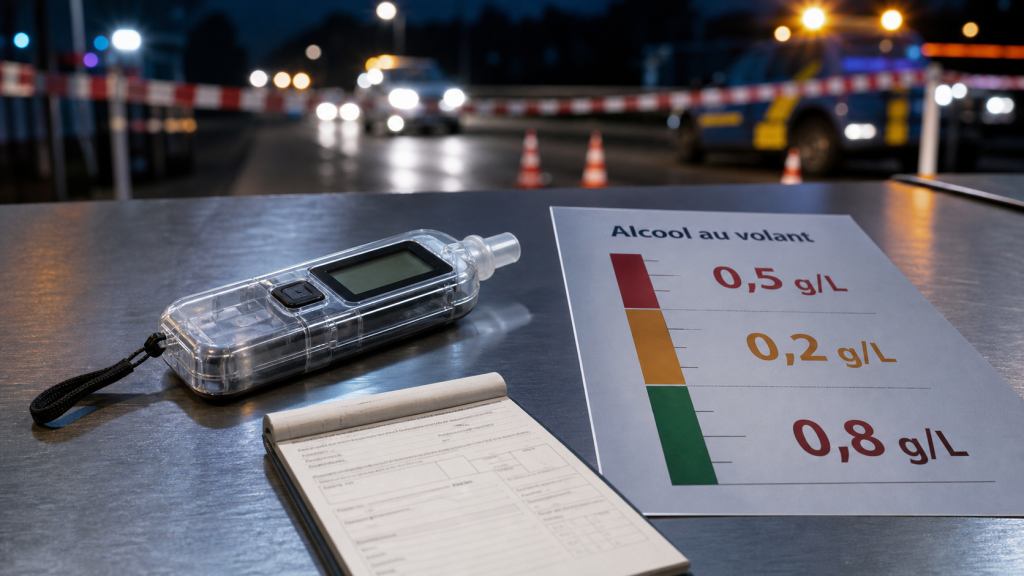 0,2 g, 0,5 g et 6 points : le tableau des sanctions pour alcool au volant
