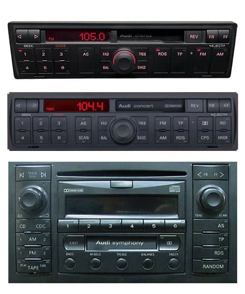 2. Edler Audi Radio Doppel-DIN - Multifunktional mit CD, USB & Bluetooth.