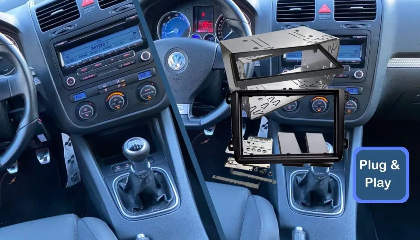 Autokabelfassung für Volkswagen Tiguan, Einbaurahmen für Autoradio, Radio-Navigationsgerät.