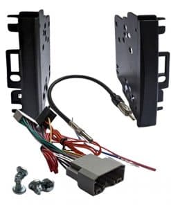 Adapter für Autoradio Einbau, Kabelsatz und Befestigungsschrauben im Set.