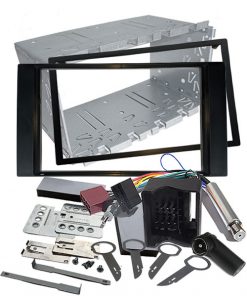 Einbaurahmen und Autolautsprecher für Autoradio-Installation in Fahrzeugen.