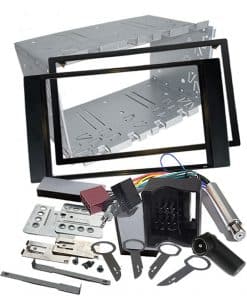 Edelstahl Einbaurahmen für Autoradio, 178 x 100 mm, passend für viele Modelle.