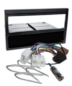 Flexibler Autoradio Einbausatz mit Kabelsatz und Blenden für individuelles Fahrzeugdesign.