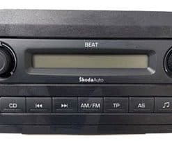 Auto Radio Skoda Auto Original Blau Display, Musik- undSteuerungskontrollblock.