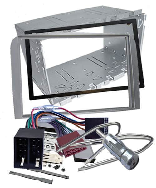 Alu-Rahmen für Autoradio Einbauset, edle Optik, passgenau.