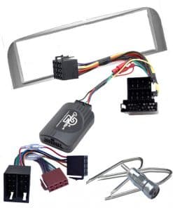 2. Hochwertiges Autoradio Einbauset mit Kabelsätzen und Werkzeug für zuverlässigen Fahrzeughifi-Einbau.