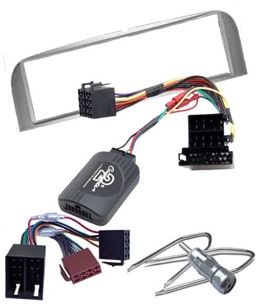 2. Hochwertiges Autoradio Einbauset mit Kabelsätzen und Werkzeug für zuverlässigen Fahrzeughifi-Einbau.