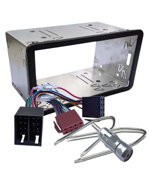 Altre Text: Radio-Einbauset mit Anschlusskabeln und Werkzeuge für Car-Entertainment.