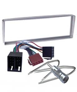 Verbindungskabelsatz für Autoradios mit Rahmen, Kabel und Einkelndelemente.