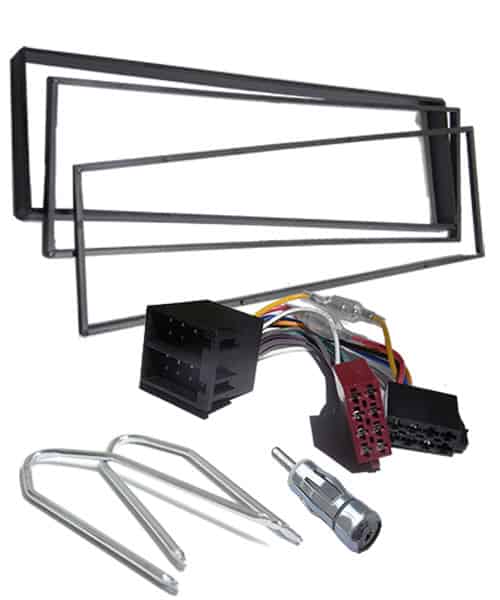 2. Passendes Einbauset für Autoradios mit Rahmen und Adapter, einfache Installation.