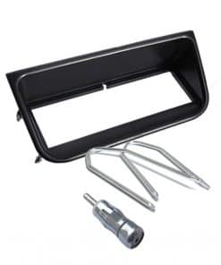 Einschubrahmen für Autoradio, inklusive Halterung und Befestigungselemente.