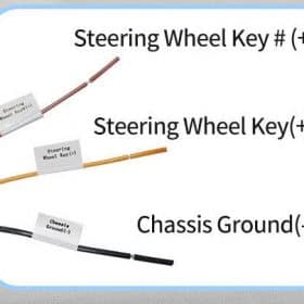 Steering Wheel Key und Chassis Ground Kabels für Autoradios und Car Hifi.