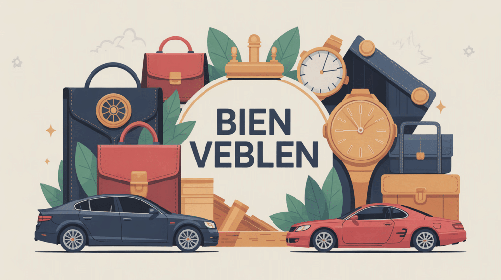 illustration concept bien veblen luxe demande