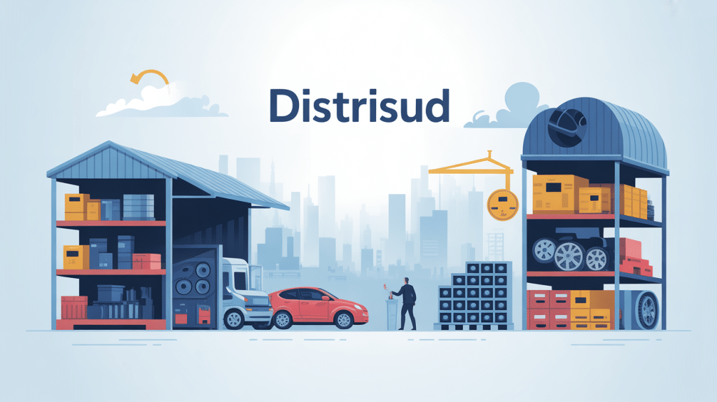 Illustration Distrisud secteur distribution et services B2B