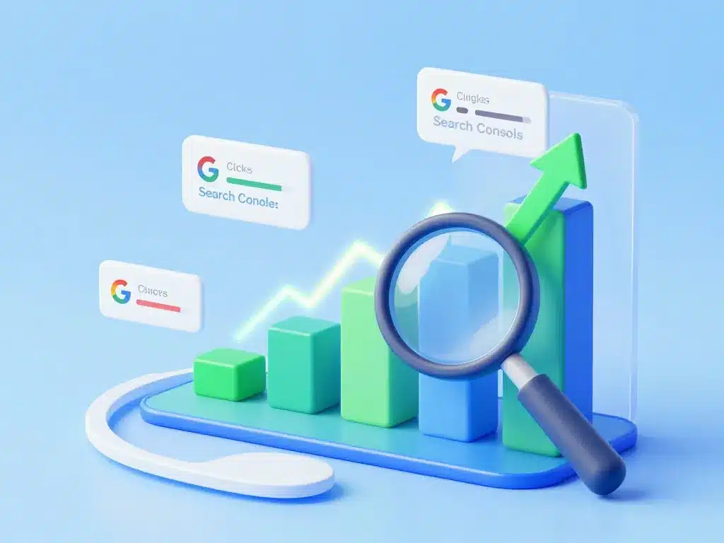 graphique google search console performances SEO
