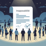 illustration inopposable document juridique cercle lumineux