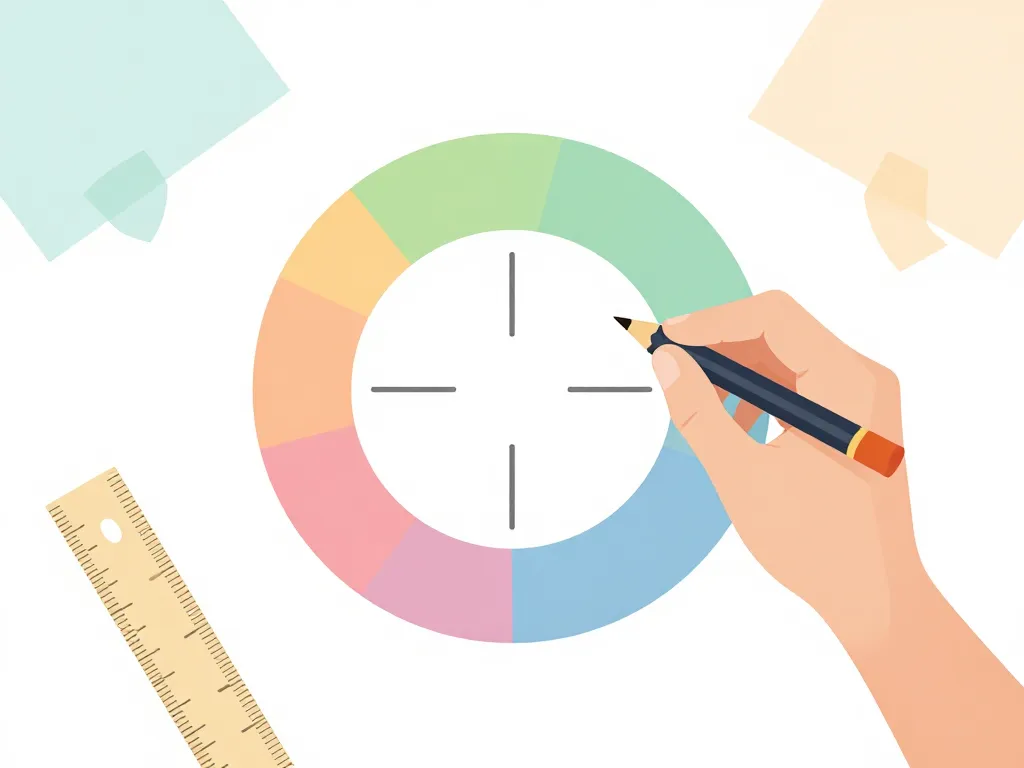 la roue de la vie dessin main étapes outil simple