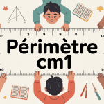 problème périmètre cm1 image enfants école