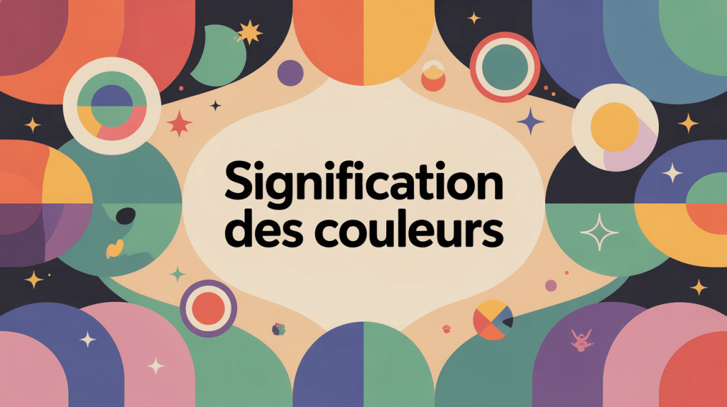 Signification des couleurs en design visuel moderne