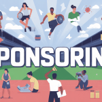sponsor sponsor illustration centrale sponsoring équipes et marques