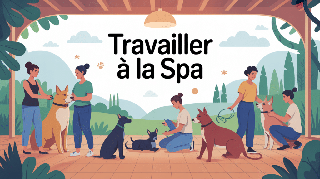 illustration comment travailler a la spa engagement animaux