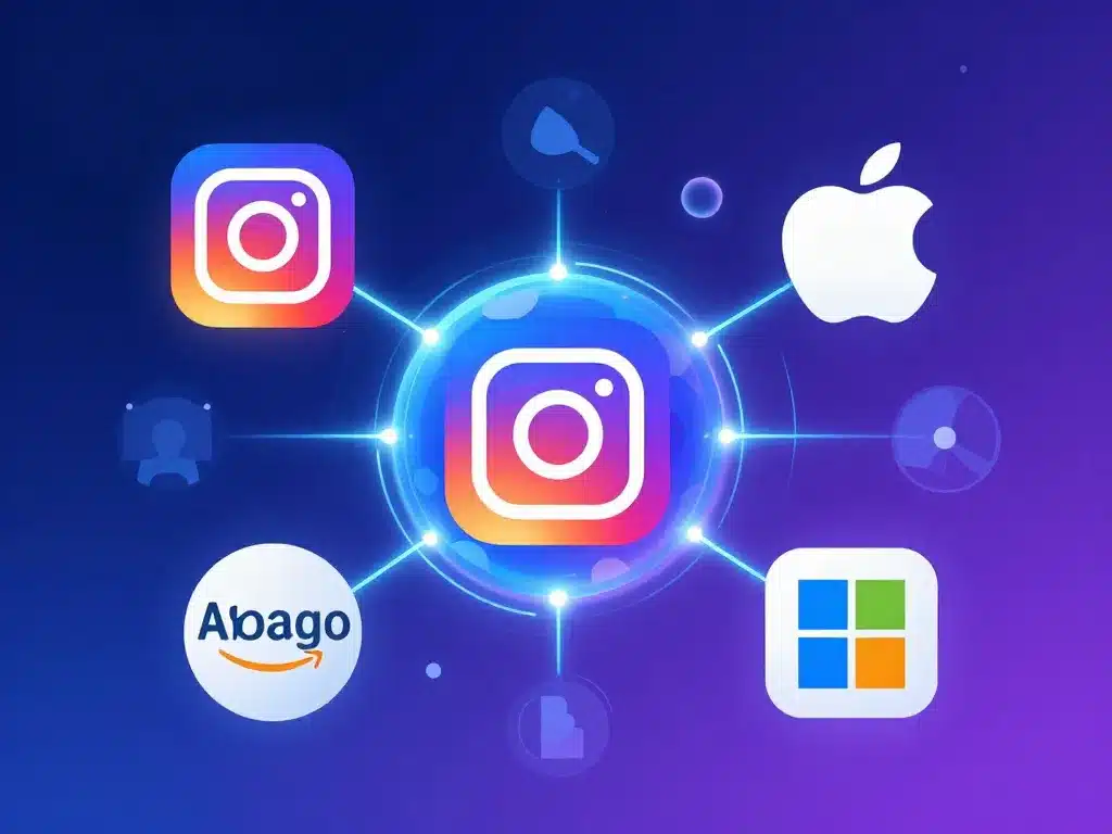 Gafam Instagram nom complet connecté à Meta