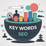 key words illustration boussole SEO