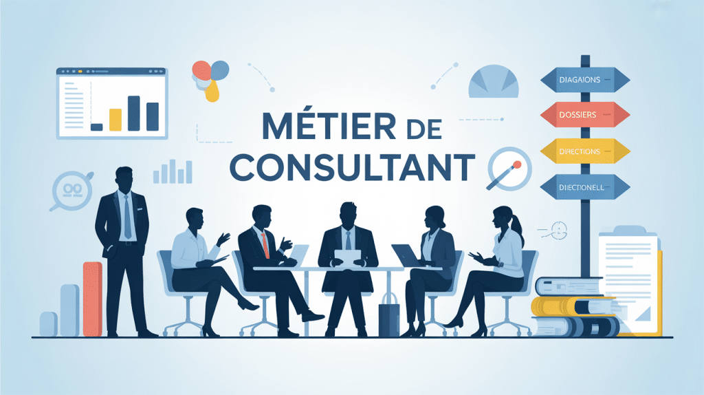 illustration métier de consultant moderne