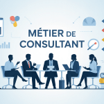 illustration métier de consultant moderne