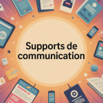 support de communication exemple illustration moderne