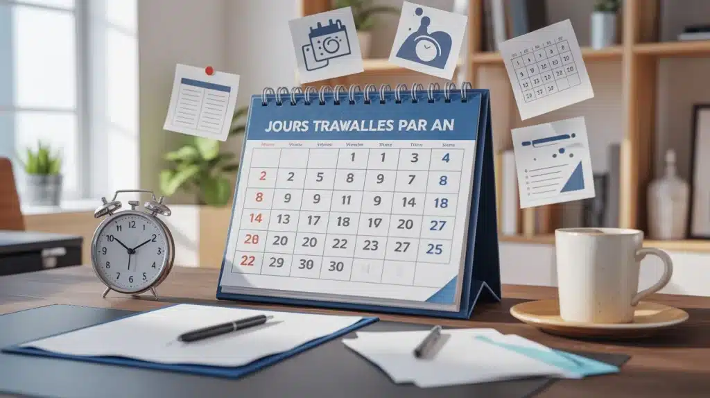 nombre de jours travaillés par an 35 heures illustration calendrier